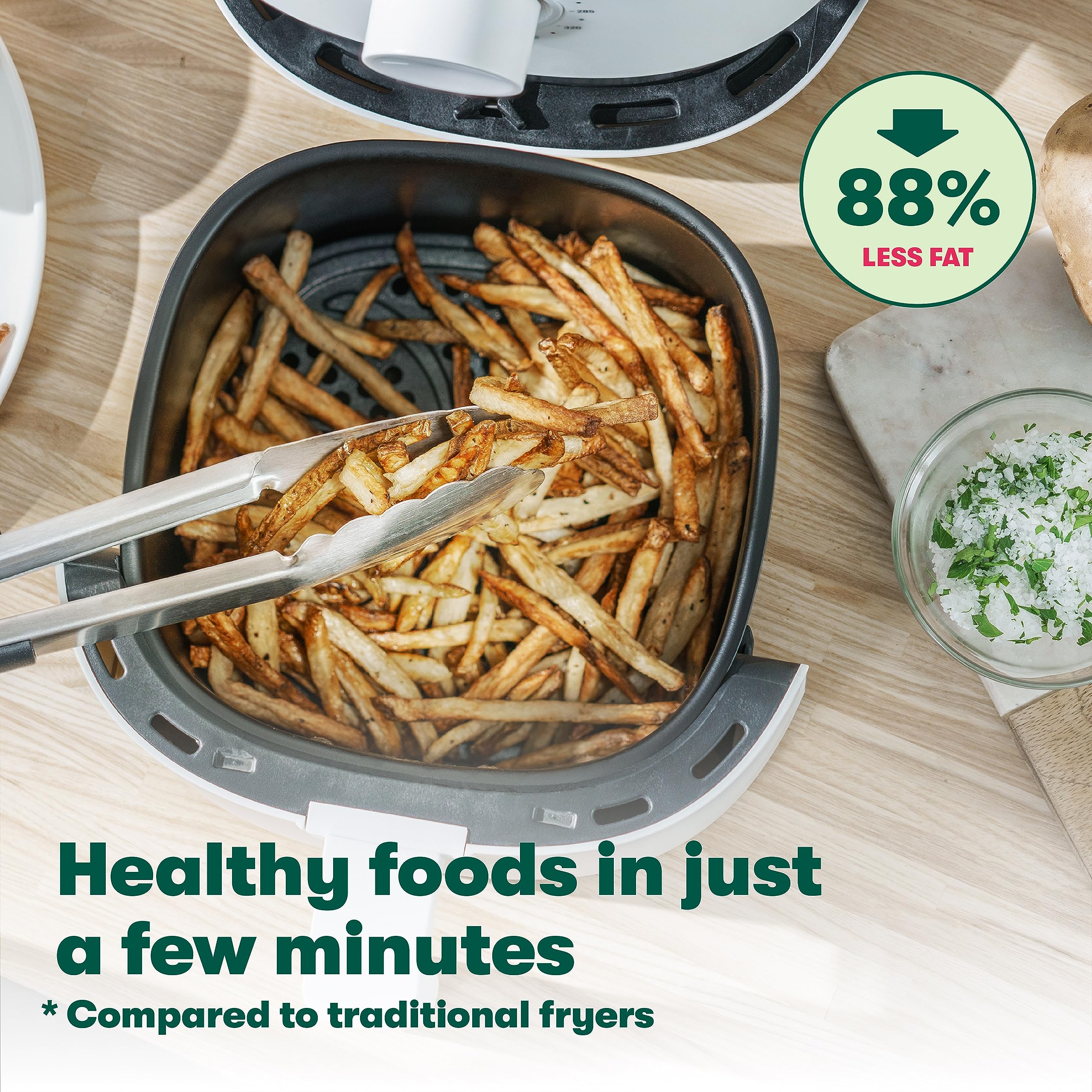 Bella 3 Qt Manual Air Fryer Oven And 5-In-1 Multicooker With Removable Nonstick And Dishwasher Safe Crisping Tray And Basket, 14